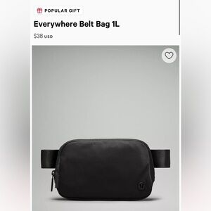 Lululemon everywhere bag 1L. Almost new, worn a handful of times.